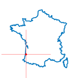 Carte du chef-lieu d'arrondissement de Mimizan