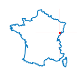 Carte du chef-lieu d'arrondissement de Montbéliard