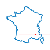 Carte de Montferrand-la-Fare