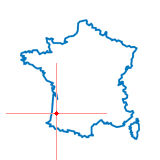 Carte du chef-lieu d'arrondissement de Morcenx