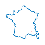 Carte du chef-lieu d'arrondissement de Mormoiron