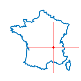 Carte du chef-lieu d'arrondissement de Mornant