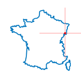 Carte du chef-lieu d'arrondissement de Mulhouse-Sud