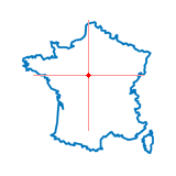 Carte du chef-lieu d'arrondissement de Neung-sur-Beuvron