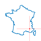 Carte du chef-lieu d'arrondissement de Noyers-sur-Jabron