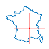 Carte du chef-lieu d'arrondissement d'Olliergues