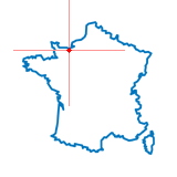 Carte du chef-lieu d'arrondissement d'Ouistreham