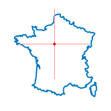 Carte du chef-lieu d'arrondissement d'Ouzouer-le-Marché
