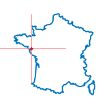 Carte du chef-lieu d'arrondissement de Paimbœuf