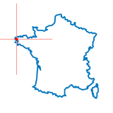 Carte du chef-lieu d'arrondissement de Ploudalmézeau