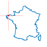 Carte du chef-lieu d'arrondissement de Plouescat