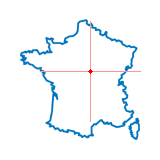Carte du chef-lieu d'arrondissement de Pouilly-sur-Loire