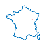 Carte du chef-lieu d'arrondissement de Prauthoy