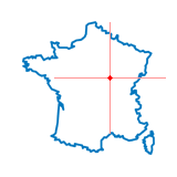 Carte du chef-lieu d'arrondissement de Quarré-les-Tombes