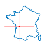 Carte du chef-lieu d'arrondissement de Saint-Amant-de-Boixe