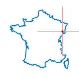 Carte du chef-lieu d'arrondissement de Saint-Amarin