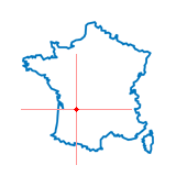 Carte du chef-lieu d'arrondissement de Saint-Astier