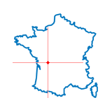 Carte du chef-lieu d'arrondissement de Saint-Claud