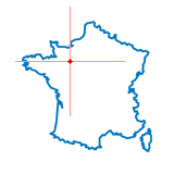 Carte de Saint-Denis-sur-Sarthon