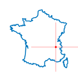 Carte de Saint-Étienne-de-Crossey