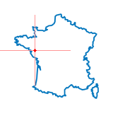 Carte du chef-lieu d'arrondissement de Saint-Étienne-de-Montluc