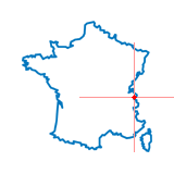 Carte du chef-lieu d'arrondissement de Saint-Gervais-les-Bains