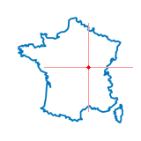 Carte du chef-lieu d'arrondissement de Saint-Léger-sous-Beuvray