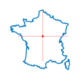 Carte du chef-lieu d'arrondissement de Saint-Martin-d'Auxigny