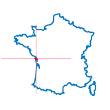 Carte du chef-lieu d'arrondissement de Saint-Martin-de-Ré