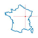 Carte du chef-lieu d'arrondissement de Saint-Seine-l'Abbaye