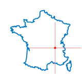 Carte du chef-lieu d'arrondissement de Saint-Symphorien-d'Ozon