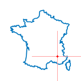 Carte du chef-lieu d'arrondissement de Séderon