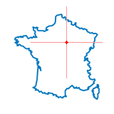 Carte du chef-lieu d'arrondissement de Sens-Sud-Est