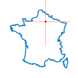 Carte du chef-lieu d'arrondissement de Soissons-Nord