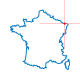 Carte du chef-lieu d'arrondissement de Volmunster
